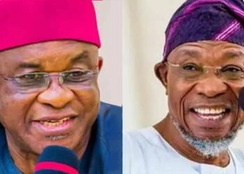 Senator David Mark and Ogbeni Rauf Aregbesola