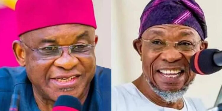 Senator David Mark and Ogbeni Rauf Aregbesola