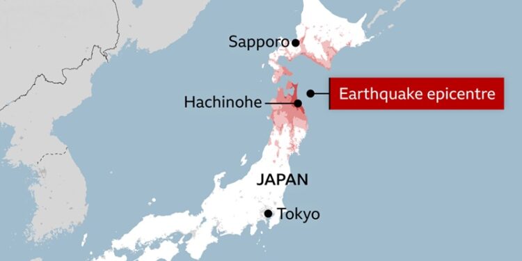 Earthquake hits Japan