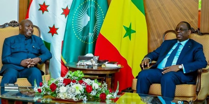 Burundi President, Évariste Ndayishimiye and Senegalese President Macky Sall,