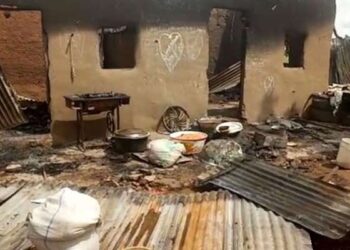 Aftermath of an attack on a Plateau State community