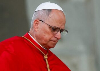 Pope Leo XIV visits Maqam Echahid (Martyrs' Memorial) monument in El Madania, Algiers, Algeria, April 13, 2026