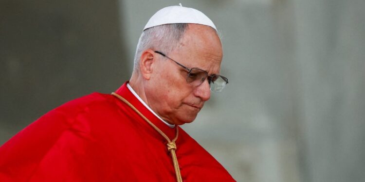 Pope Leo XIV visits Maqam Echahid (Martyrs' Memorial) monument in El Madania, Algiers, Algeria, April 13, 2026