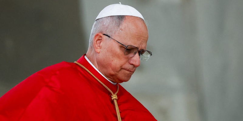 Pope Leo XIV visits Maqam Echahid (Martyrs' Memorial) monument in El Madania, Algiers, Algeria, April 13, 2026