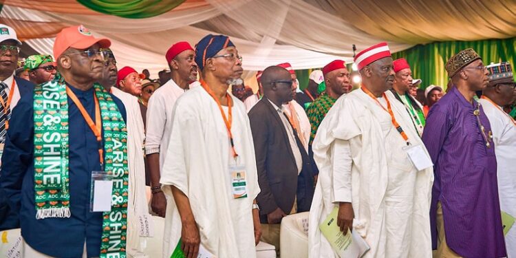 Party stalwarts during the ADC National Convention in Abuja, April 14, 2026
