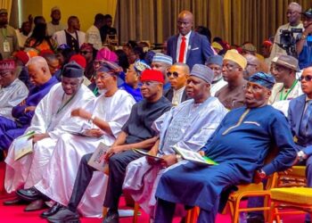 David Mark, PDP National Chairman Kabiru Tanimu Turaki, Atiku Abubakar, Ogbeni Rauf Aregbesola, others at the just concluded National Summit of Opposition Political Parties held in Ibadan, Saturday, April 25, 2026