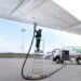 Aircraft refuels with aviation fuel ahead of a flight