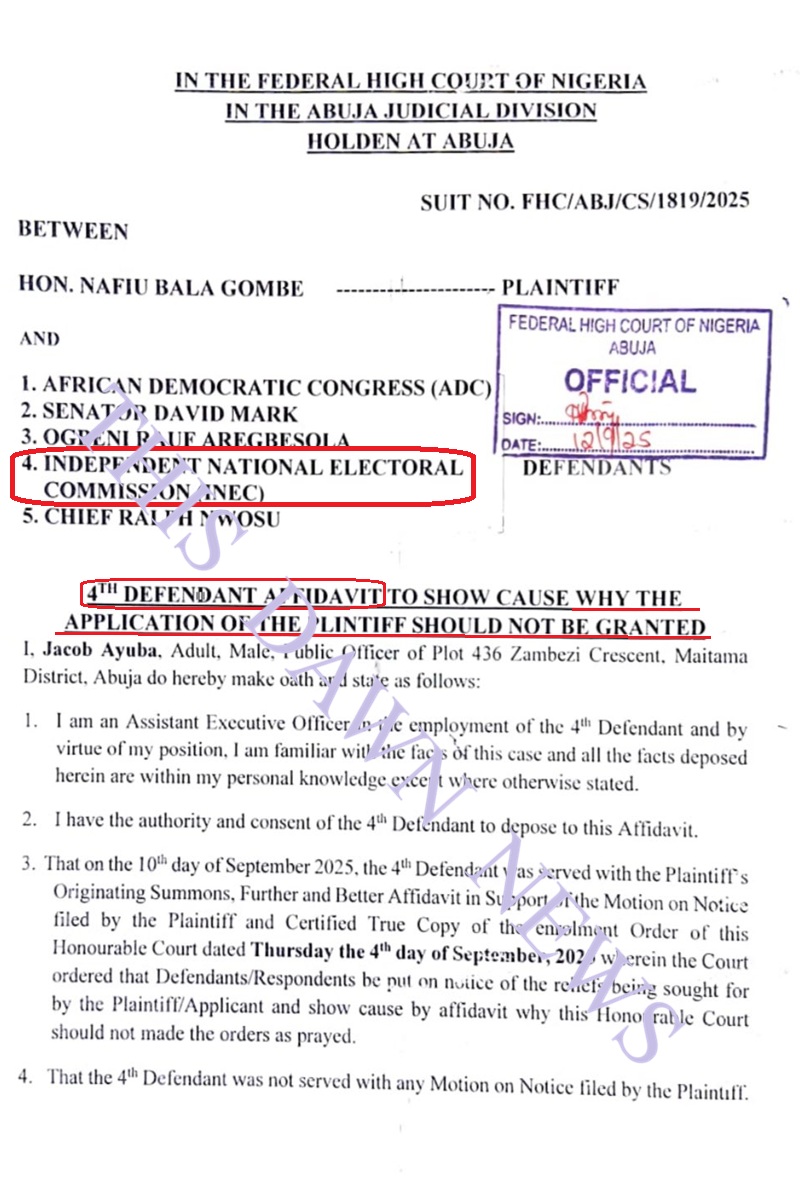 Affirms Reveals Hypocrisy of INEC, Exposes Contradictions