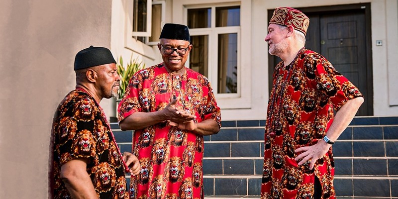 Peter Obi and his guests at Onitsha, April 22, 2026