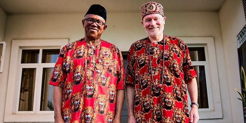 Peter Obi with the European Union Ambassador to Nigeria, His Excellency Gautier Mignot