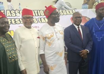 Governor Chukwuma Charles Soludo with University of Nigeria, Nsukka (UNN) Association of Nsukka Professors (ANP)