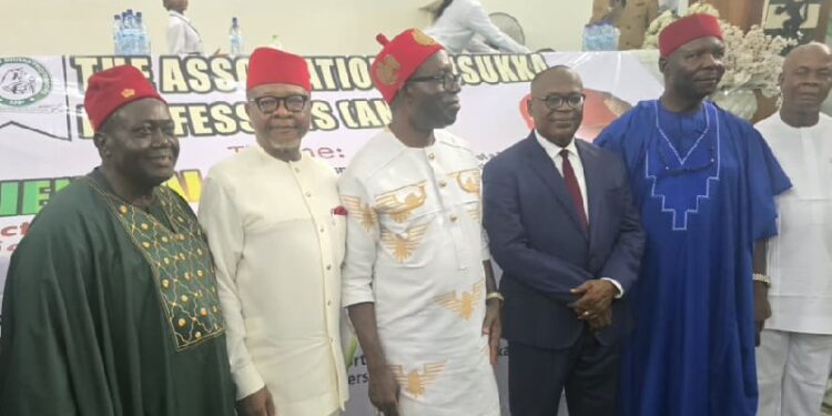 Governor Chukwuma Charles Soludo with University of Nigeria, Nsukka (UNN) Association of Nsukka Professors (ANP)