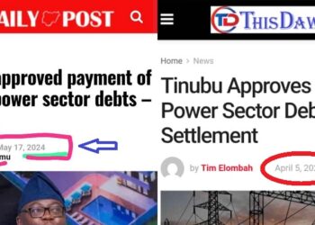 EDITORIAL: Tinubu Approved ₦3.3tr Power Sector Debt in 2024, Approved Same ₦3.3tr Power Sector Debt in 2026