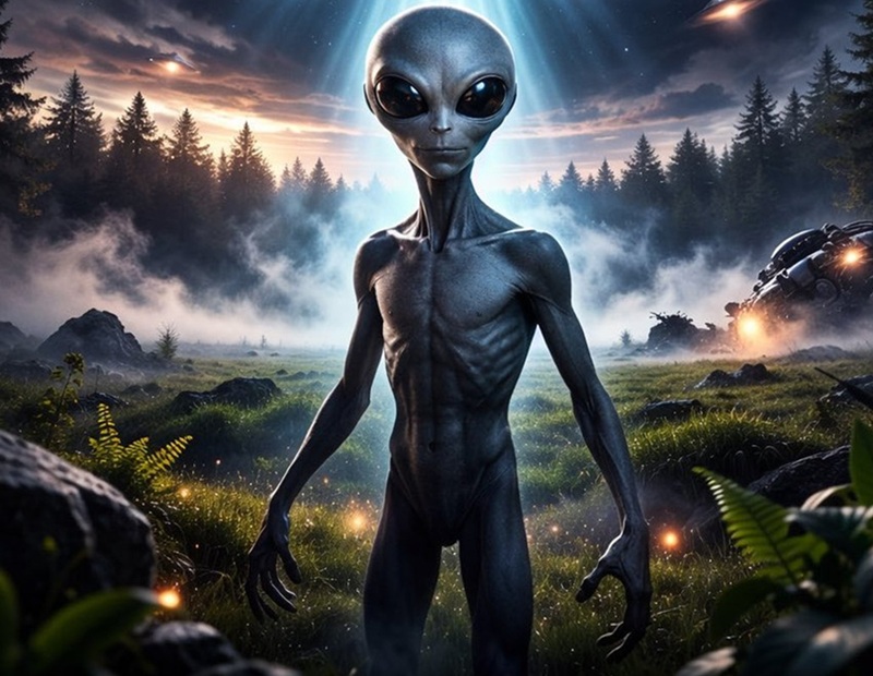 Believed UFO "person"