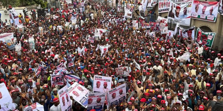 Millions of Kwankwasiyya Members March in Kano in Solidarity with Peter Obi, Kwankwaso