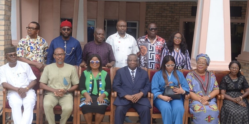 Abia State University (ABSU) management led by Vice Chancellor Professor Ndukwe James Okeudo