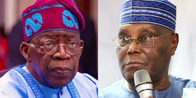 Former Vice President Atiku Abubakar versus President Bola Ahmed Tinubu