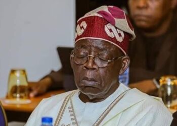 An overwhelmed President Bola Ahmed Tinubu