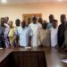 National Chairman of the African Democratic Congress (ADC), David Mark, with representatives of the party’s former federal lawmakers
