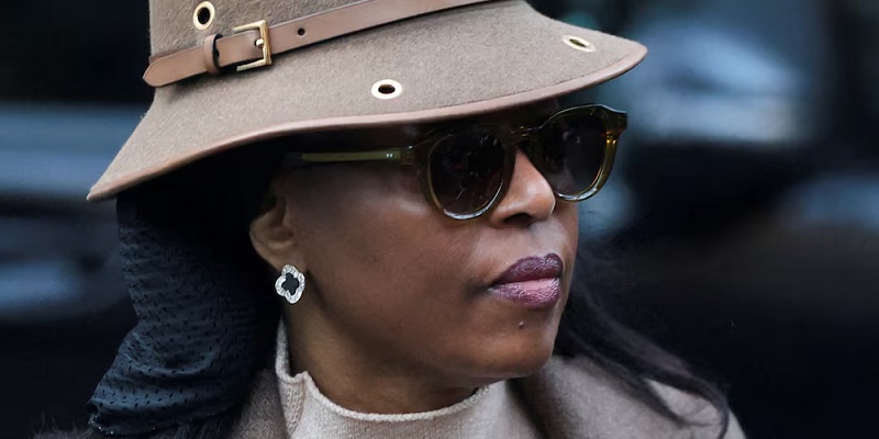 Former Petroleum Minister, Diezani Alison-Madueke at the Southwark Crown Court in London, during multiple counts of bribery trial
