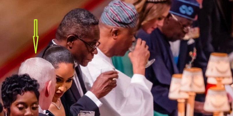 Gilbert Chagoury with President Bola Ahmed Tinubu and others at a state banquet hosted by King Charles III