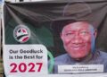 A poster of former President Goodluck Jonathan sighted in Abuja under PDP banner