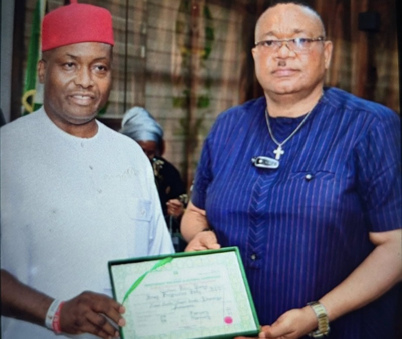 Hon. Peter Ifeanyi Uzokwe with Senator Patrick Ifeanyi Ubah