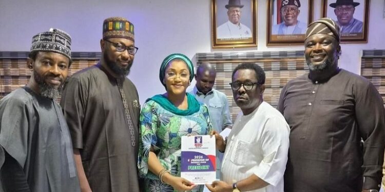 Obidients pick Peter Obi's presidential nomination form of the National Democratic Coalition (NDC)