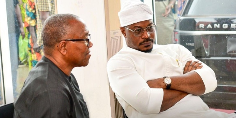 Gbadebo Rhodes-Vivour with Peter Obi during the Labour Party days