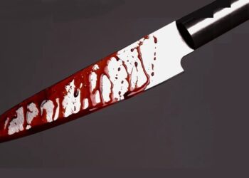 Bloody knife