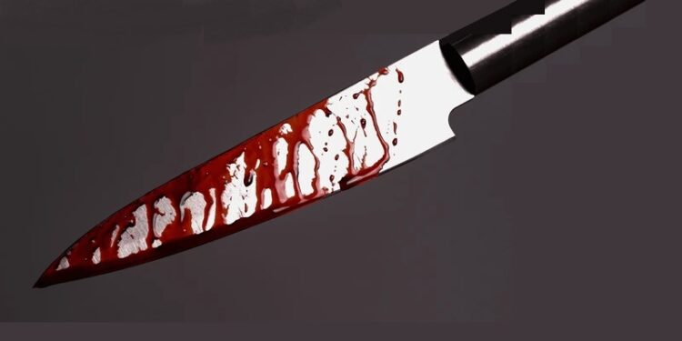 Bloody knife