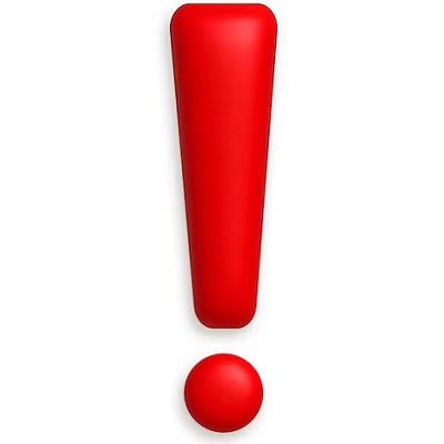 Exclamation mark symbol