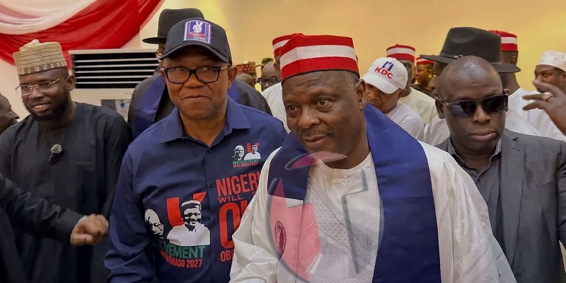 Peter Obi and Rabiu Musa Kwankwaso at NDC Congress held in Abuja
