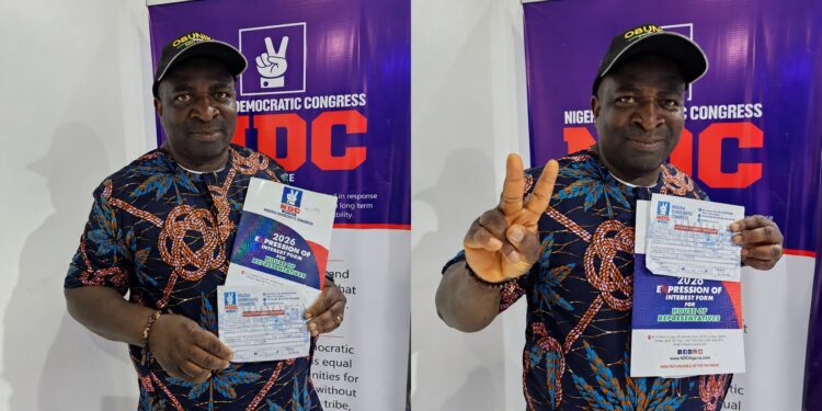 Former Federal Commissioner, Ohaegbu, Obtains NDC Expression of Interest Form for Nnewi Federal Constituency