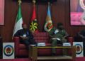 Dr. Chike Walter Duru participating at the workshop organised by the Directorate of Army Public Relations (DAPR) at Army War College Nigeria, Asokoro, Abuja