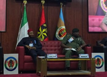 Dr. Chike Walter Duru participating at the workshop organised by the Directorate of Army Public Relations (DAPR) at Army War College Nigeria, Asokoro, Abuja