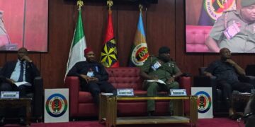Dr. Chike Walter Duru participating at the workshop organised by the Directorate of Army Public Relations (DAPR) at Army War College Nigeria, Asokoro, Abuja