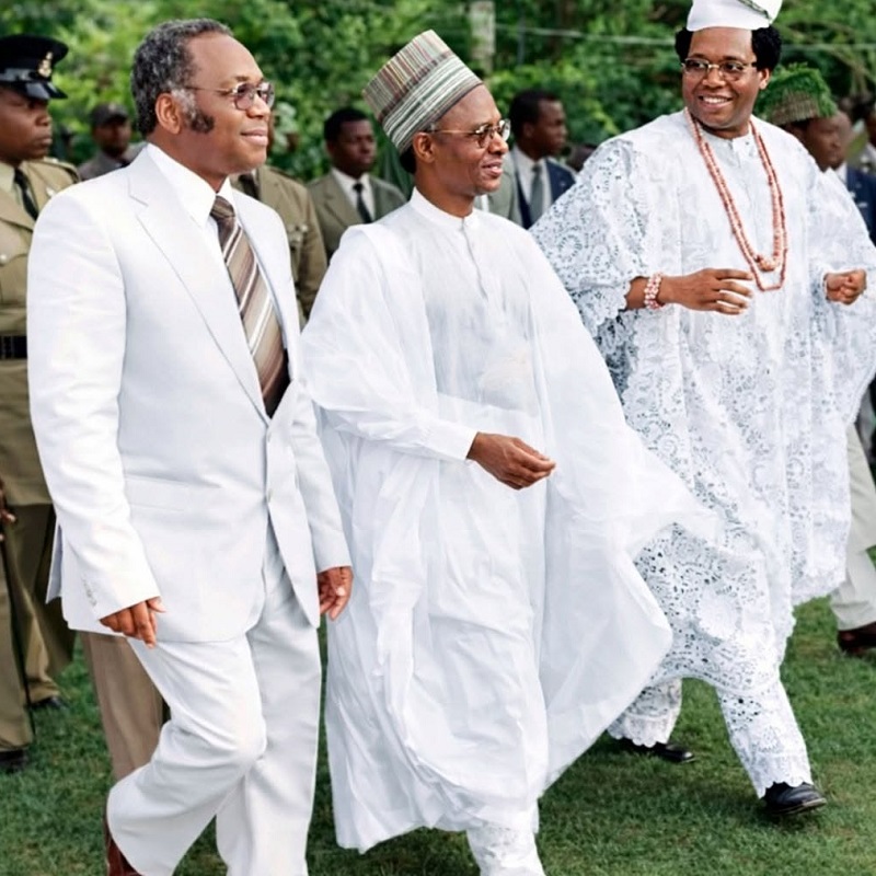 Governor Ambrose Folorunso Alli with President Shehu Shagari