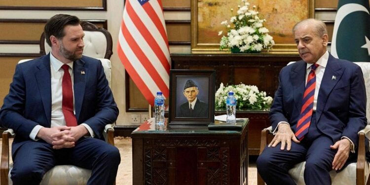 U.S. Vice President J D Vance holding talks with Iran’s Foreign Minister Abbas Araghchi