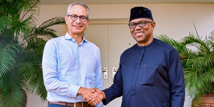 Mr. Peter Obi and Swiss Ambassador Patrick Egloff