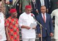 South East Governors from Left to Right ~ Charles Chukwuma Soludo, Alex Otti, Hope Uzodimma, Peter Mbah and Francis Nwifuru