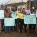 Akwa Ibom State residents protest at the Transmission Company of Nigeria’s (TCN) switching station