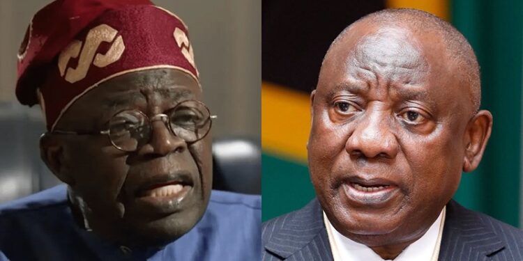 President Bola Tinubu of Nigeria versus President Cyril Ramaphosa of South Africa