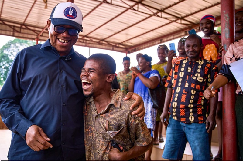 Peter Obi restores hope to "Blind Bartimaeus"