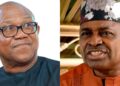 2027 presidential candidate of the Nigeria Democratic Congress (NDC), Peter Obi, versus for Nollywood actor, Kenneth Okonkwo