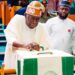 President Bola Ahmed Tinubu presenting the 2026 Budget to the National Assembly