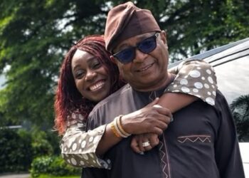 Former Nigerian Finance Minister Kemi Adeosun with husband, Anthony Adeniyi Adeosun
