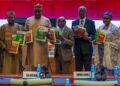 Nigerian Defence Minister Gen. Christopher Musa (3rd from left) with other dignitaries at the unveiling of 4 ECOWAS Publications on Conflict Management