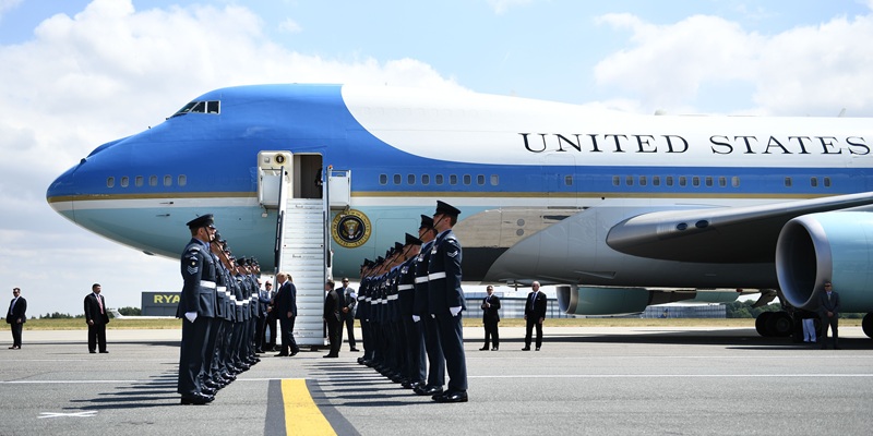 President Donald Trump boarded Air Force One but secretly disembarked later