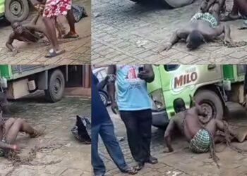 Foiled armed robbery attempt near the First Bank branch at Eke Awka, Anambra State